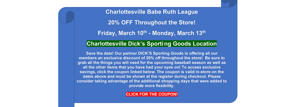 Save at DICK'S March 10-13